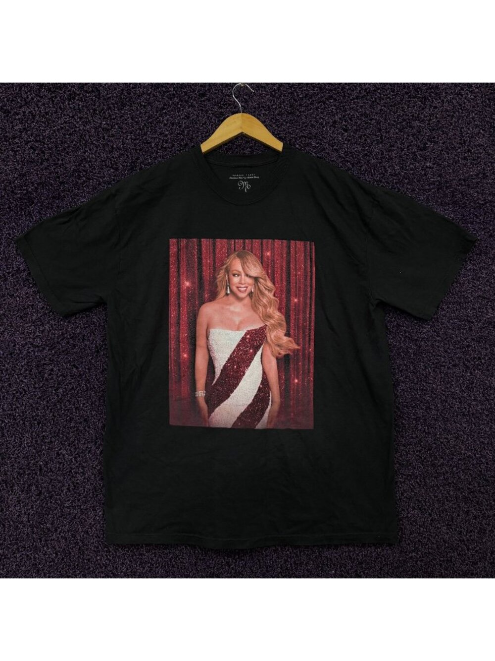 Mariah Carey It's Christmas Time Peppermint Dress T-Shirt Size Extra Large